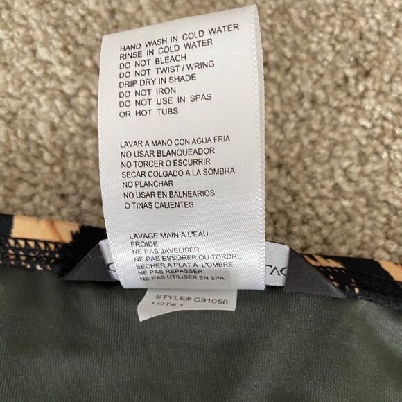 NWT Carmen Marc Valvo Animal Print Bikini Bottom XS - Picture 5 of 5